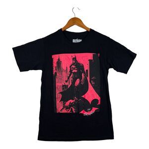 The Batman 2022 Bruce Wayne Robert Pattinson DC Comics Movie Black Red Men's S